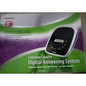 Digital Answering Machine System with Extended Memory RADIO SHACK 43-3829